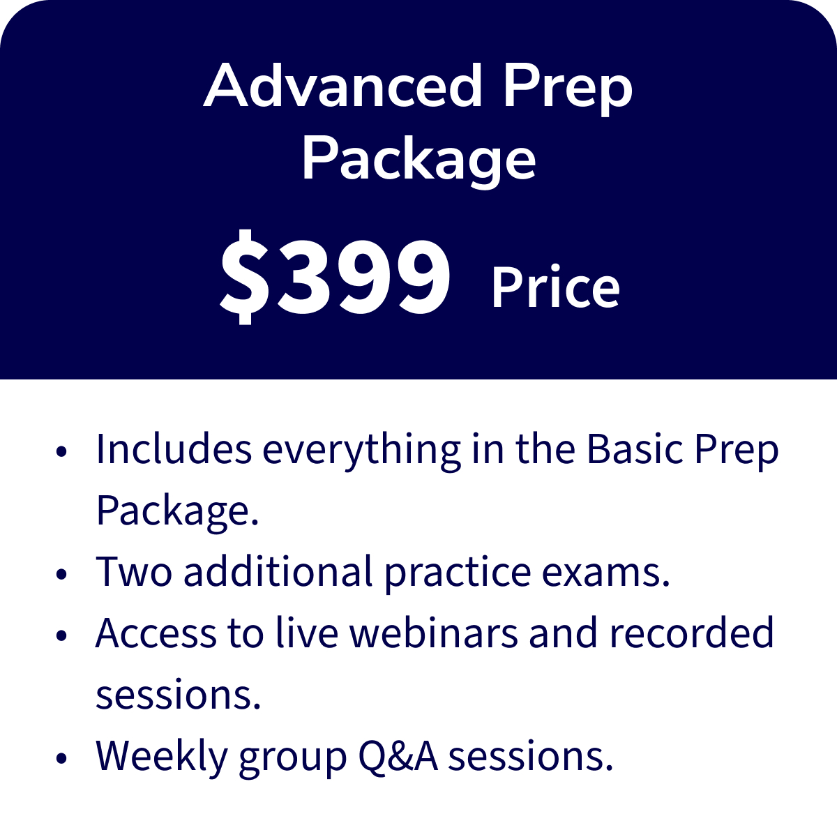 Advanced Prep Package – M'Aiken Bright Futures